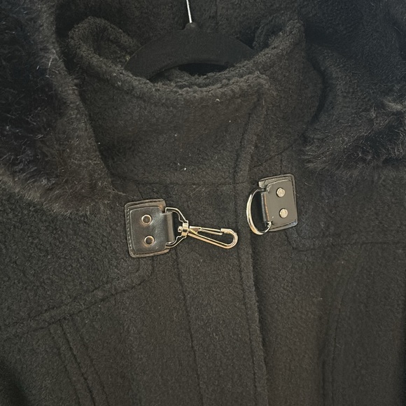 Winter coat with snap closer, faux fur hood - Picture 2 of 5